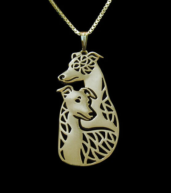 Greyhound Couple Pendant