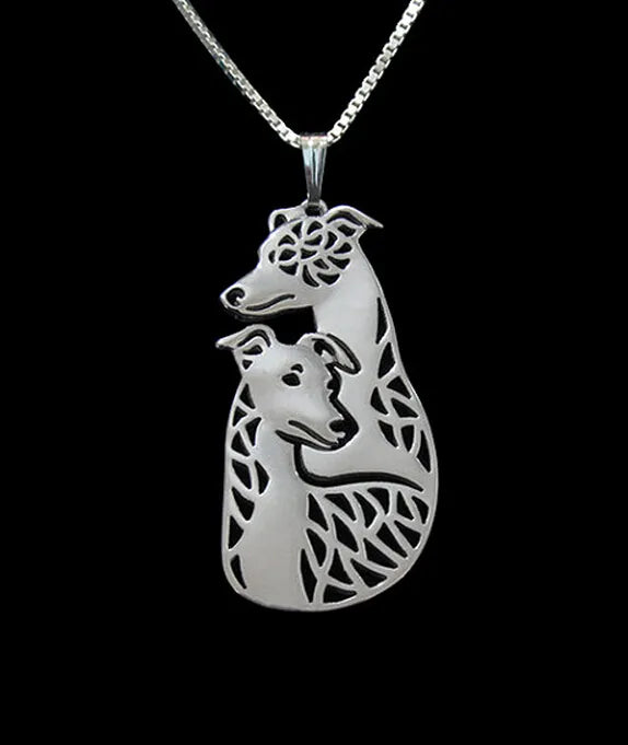 Greyhound Couple Pendant